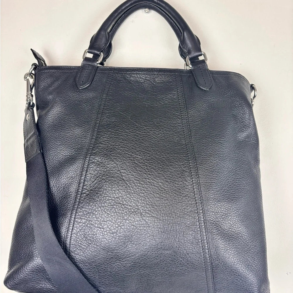 Rare RALPH LAUREN Governors Lodge bag in black leather-LG crossbody messenger